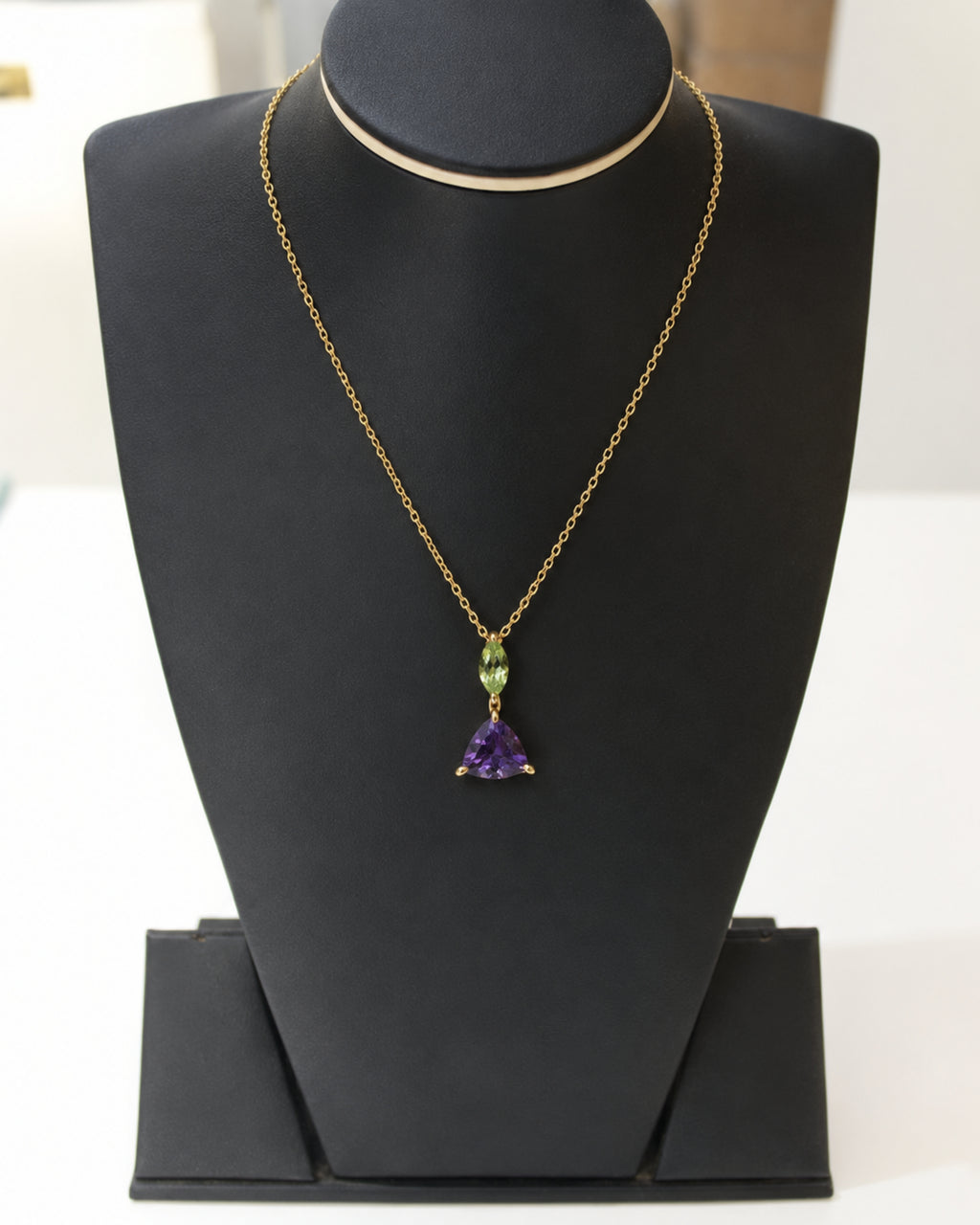 Heart & Soul Pendant – African Amethyst & Peridot