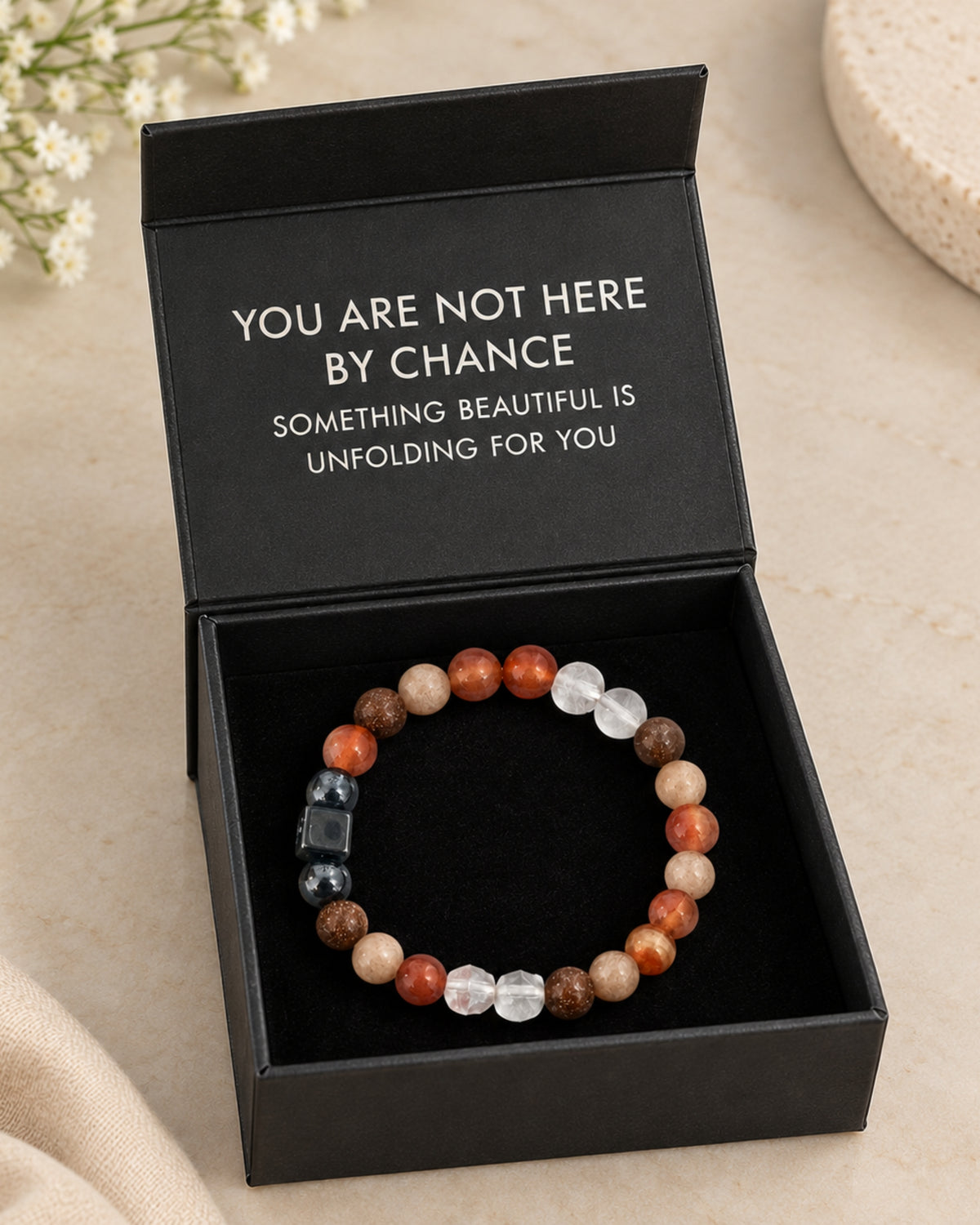Mulank 1 Bracelet – Red Carnelian & Sunstone