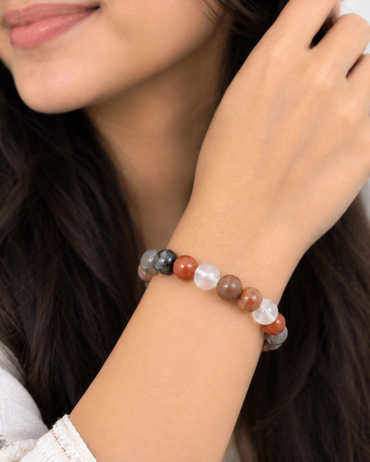 Mulank 1 Bracelet – Red Carnelian & Sunstone