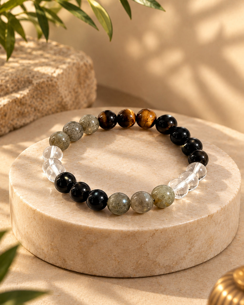 Mulank 4 Bracelet with Labradorite & Tiger's Eye