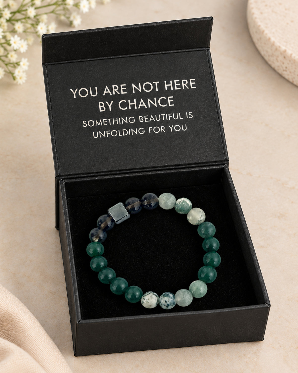Mulank 5 Bracelet with Green Aventurine & Tree Agate