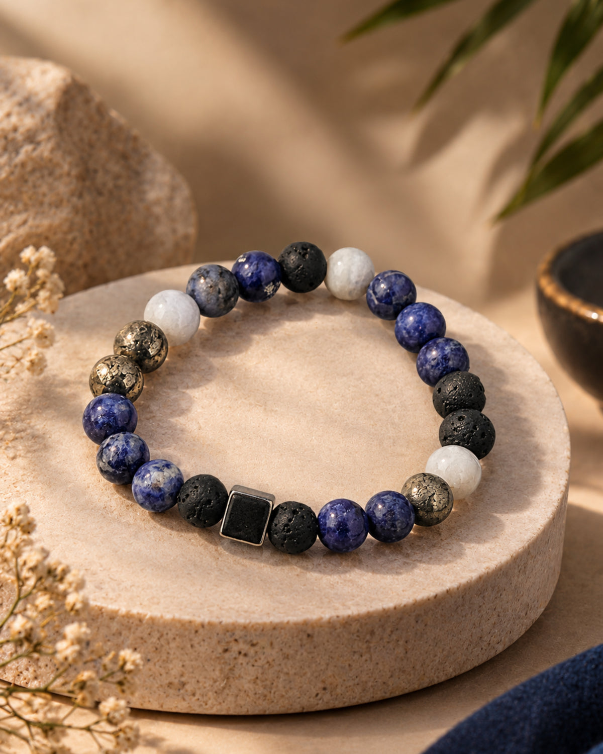 Mulank 8 Bracelet with Pyrite & Sodalite