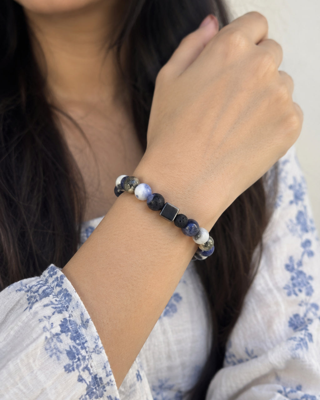 Mulank 8 Bracelet with Pyrite & Sodalite