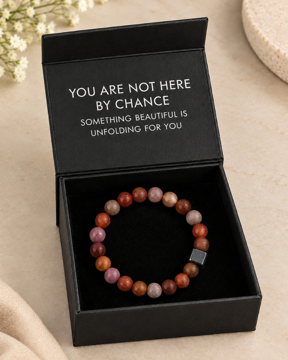 Mulank 9 Bracelet with Red Jasper & Carnelian